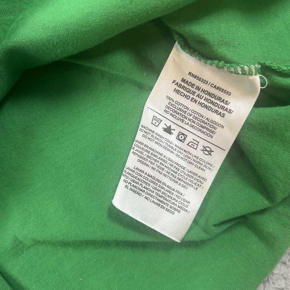 Nike Shirt Womens Medium Green Scoop Neck Short Sleeve Athletic Swoosh Logo Tee - Picture 7 of 7